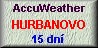 15 days forecast for Hurbanovo